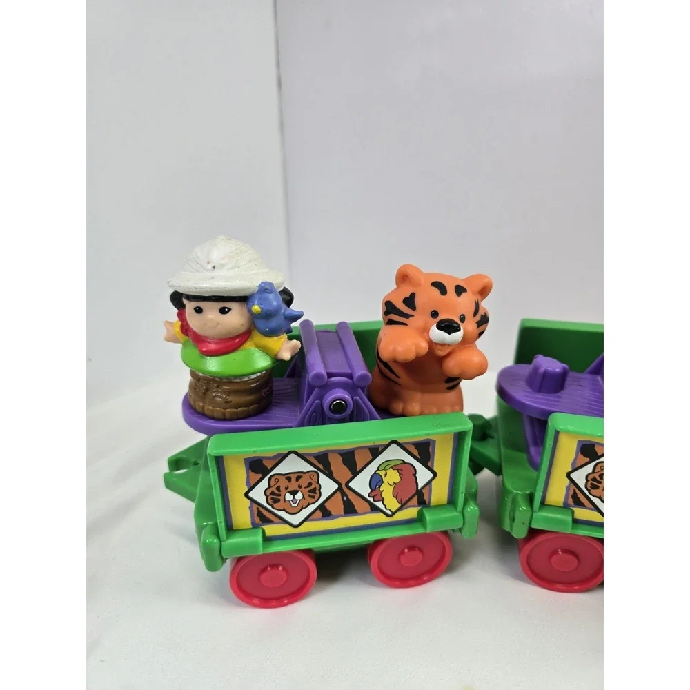 Fisher Price Little People Zoo Train Safari Animals Giraffe Tiger Parrot Figure